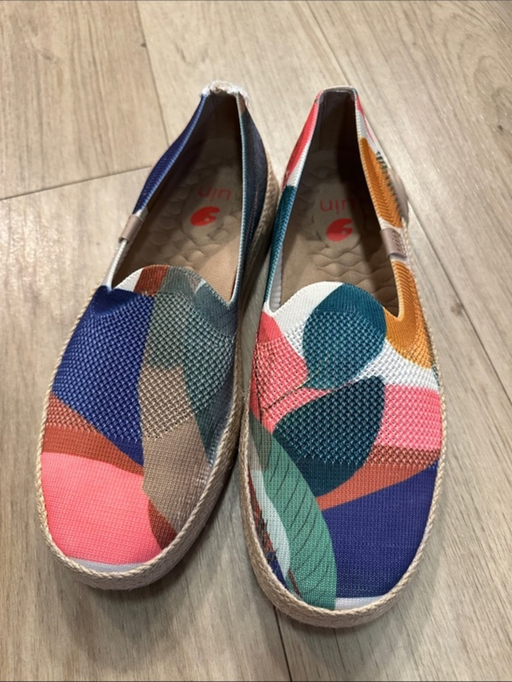 UIN Marbella Broad Leaf Espadrilles (damaged heel) 9
